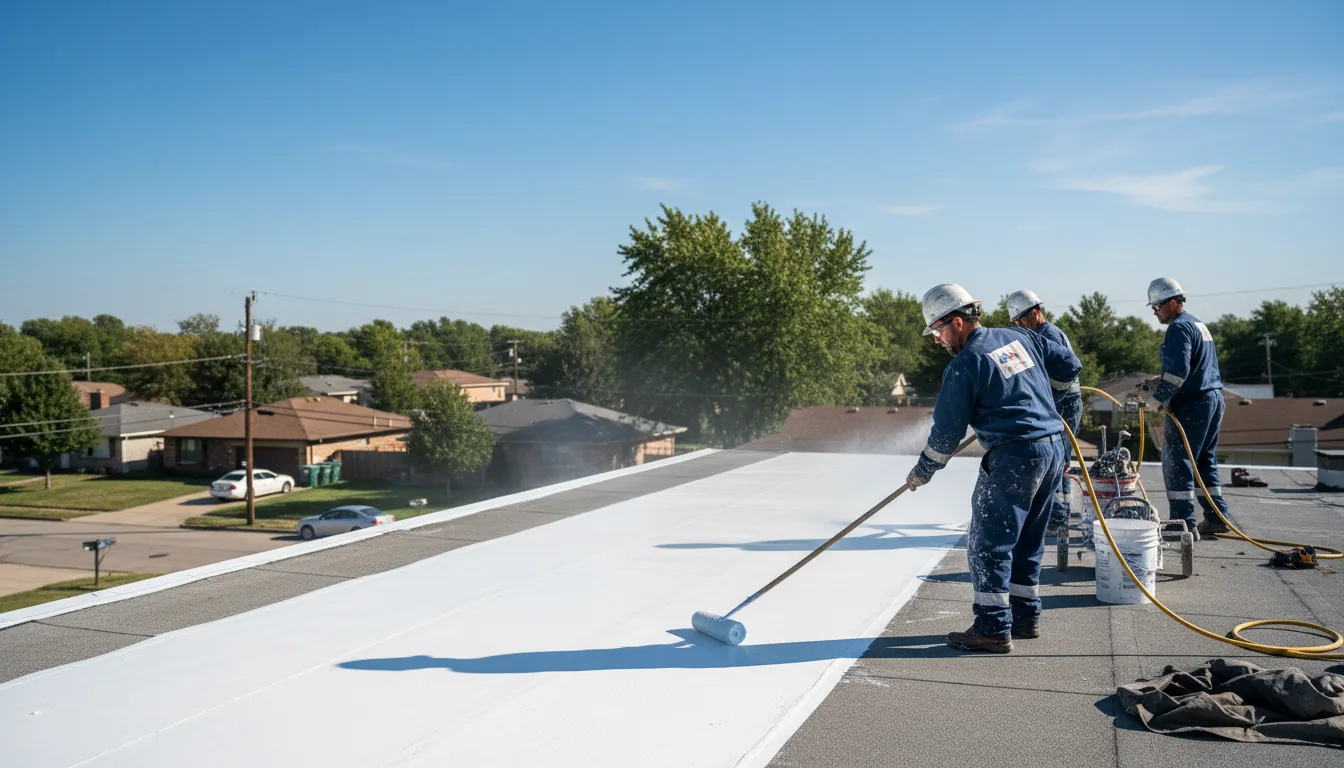 Commercial roof coating in Fulton, KS near me